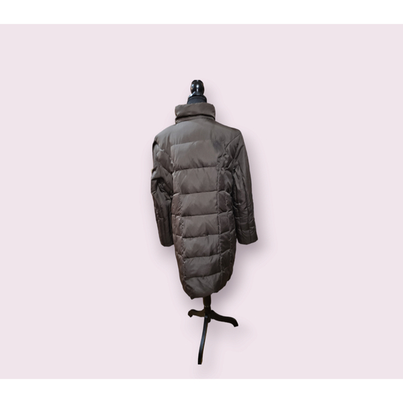 Michael Kors Puffer Down Coat Jacket Women's Size Large Brown Long - Picture 5 of 12